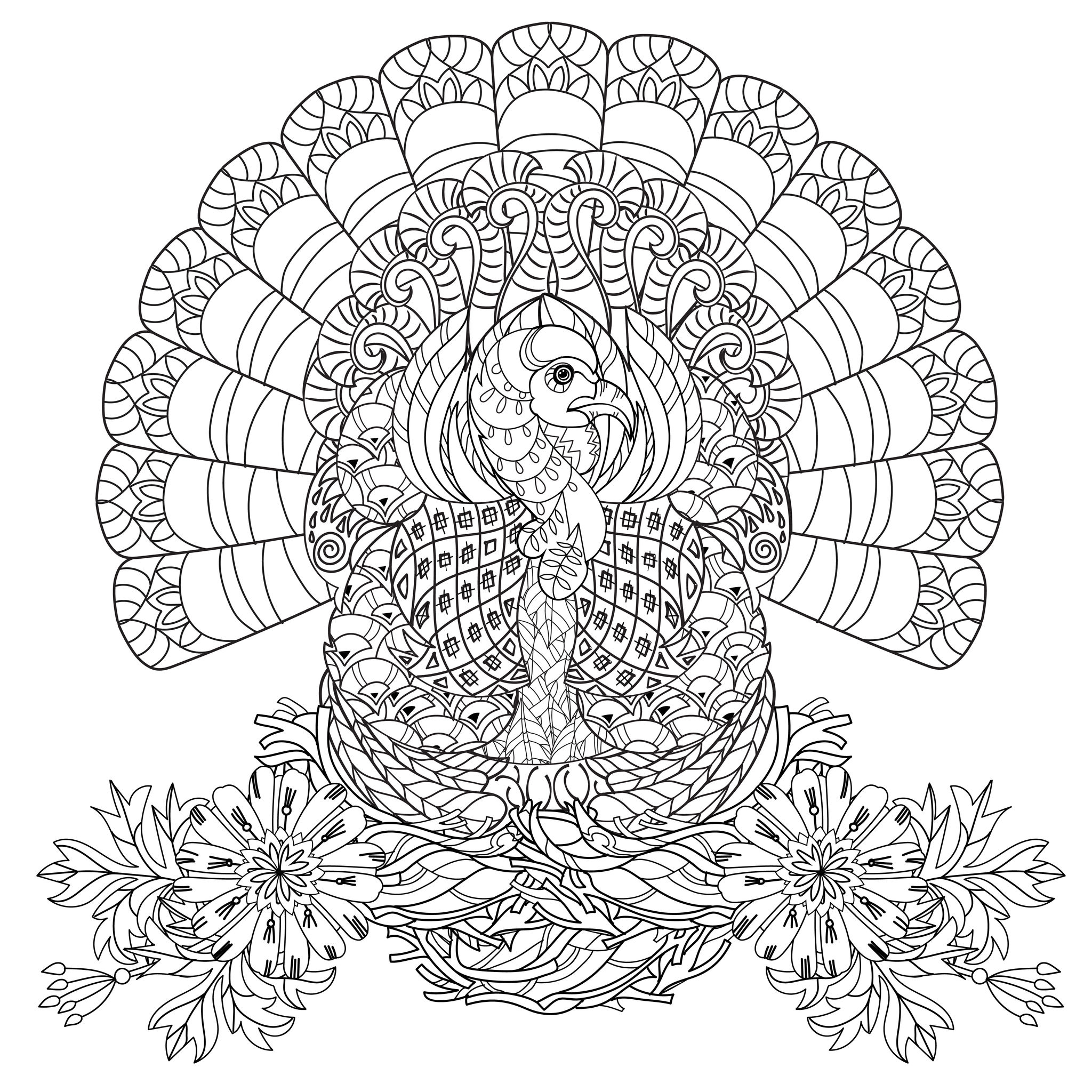 Thanksgiving Day Coloring Pages Thanksgiving Day Coloring Pages