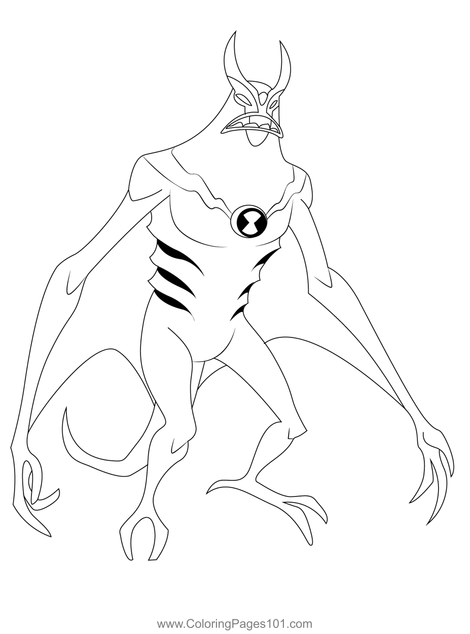 The Alien Coloring Page For Kids Free Ben 10 Printable Coloring Pages The Alien Coloring Page For Kids Free Ben 10 Printable Coloring Pages