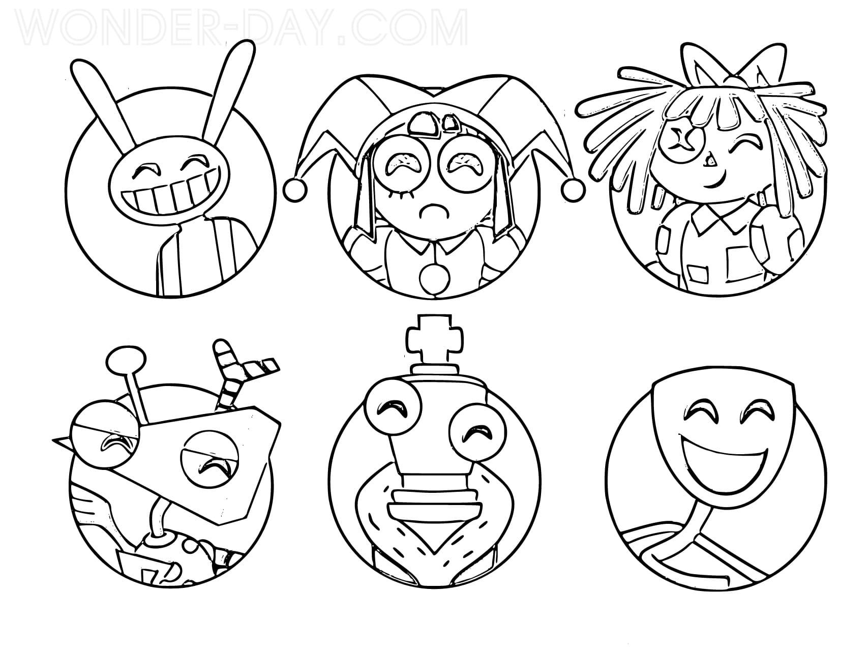 The Amazing Digital Circus Coloring Pages Coloring Pa Vrogue Co