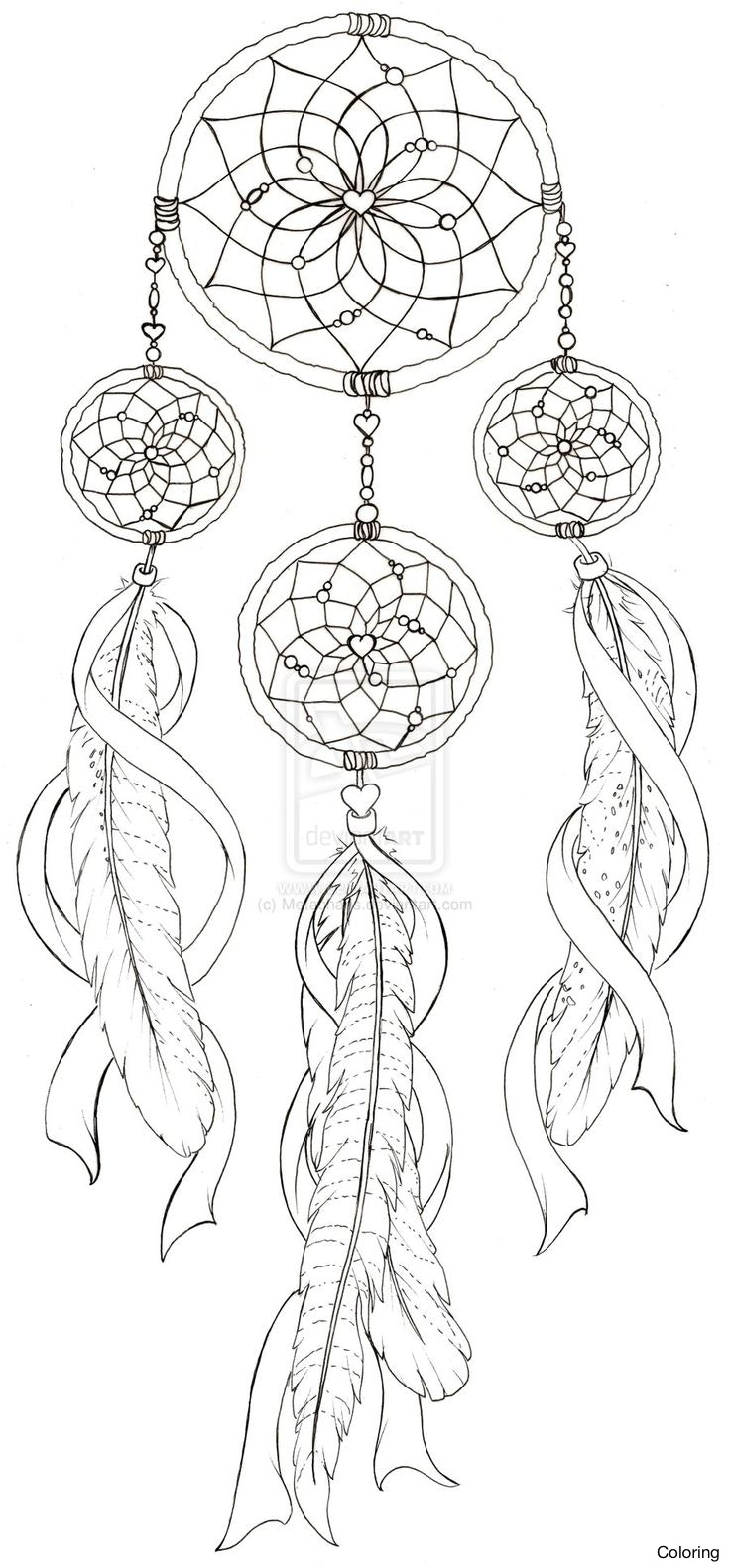Dreamcatcher Printable Coloring Pages Dreamcatcher Printable Coloring Pages