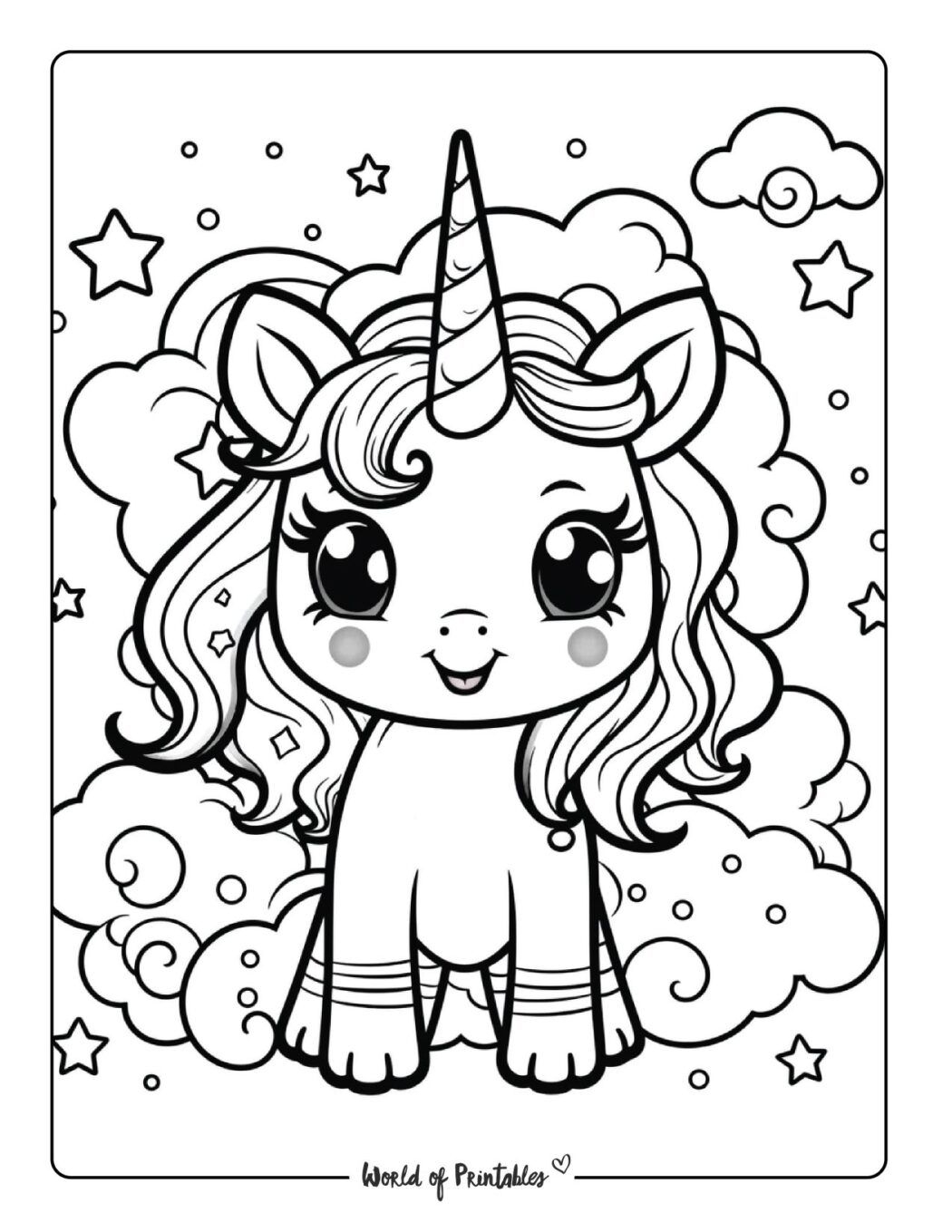 Unicorn Color Pages Printable Unicorn Color Pages Printable