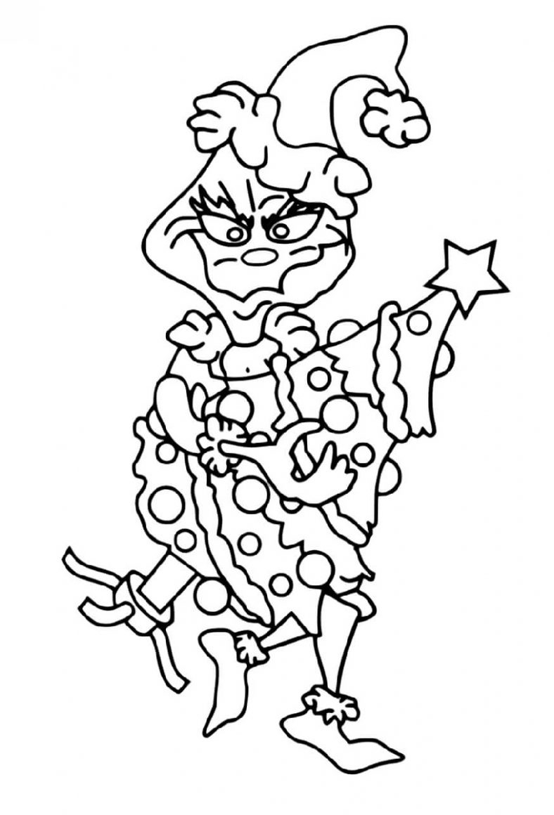 The Grinch Christmas Coloring Pages The Grinch Christmas Coloring Pages