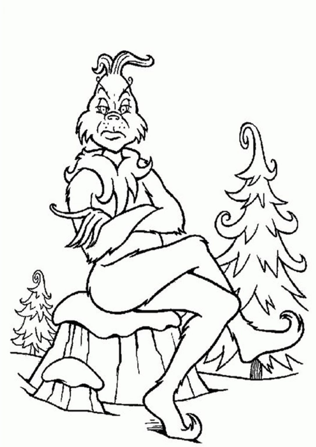 Grinch Printable Coloring Pages Grinch Printable Coloring Pages