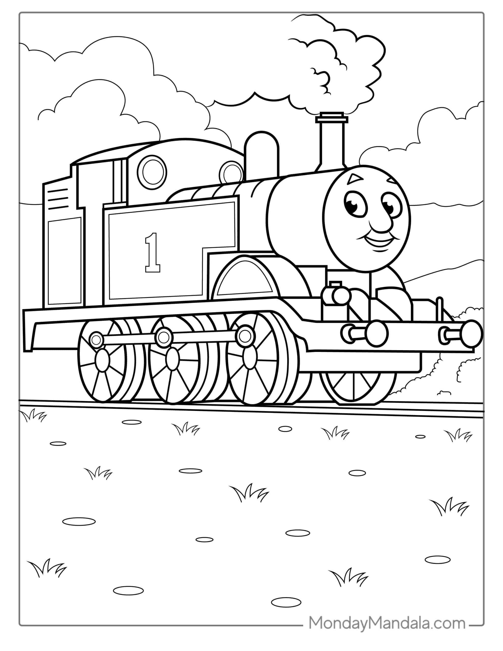 Thomas The Train Coloring Pages For Kids Thomas The Train Coloring Pages For Kids