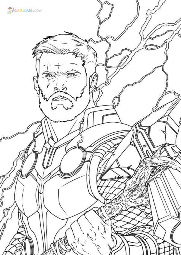 Thor Coloring Pages Printable Free Coloring Pages