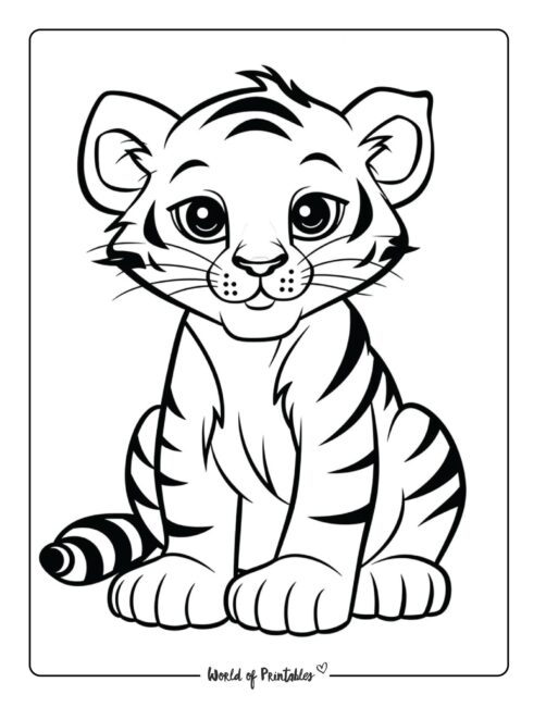Tiger Coloring Pages Printable Tiger Coloring Pages Printable