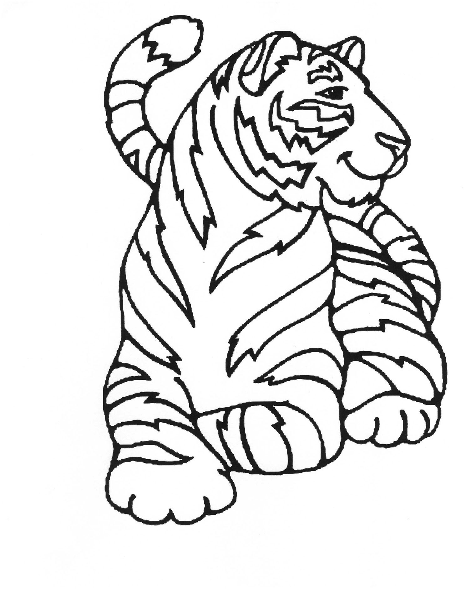 Tiger Printable Coloring Pages Tiger Printable Coloring Pages