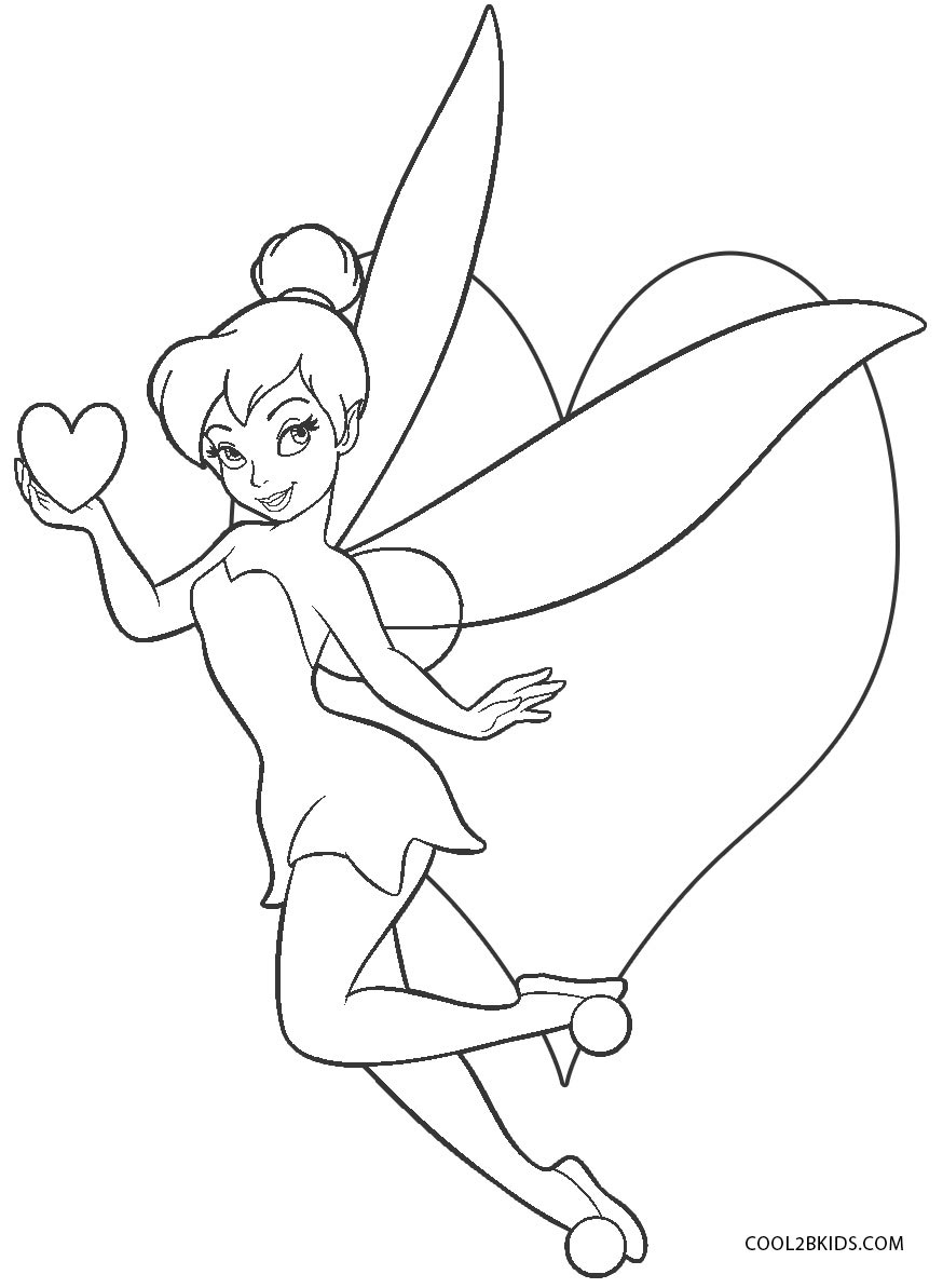 Tinkerbell Coloring Pages For Kids Tinkerbell Coloring Pages For Kids