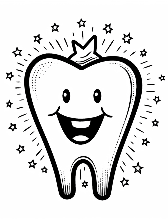 Tooth Coloring Pages Printable Coloring Pages