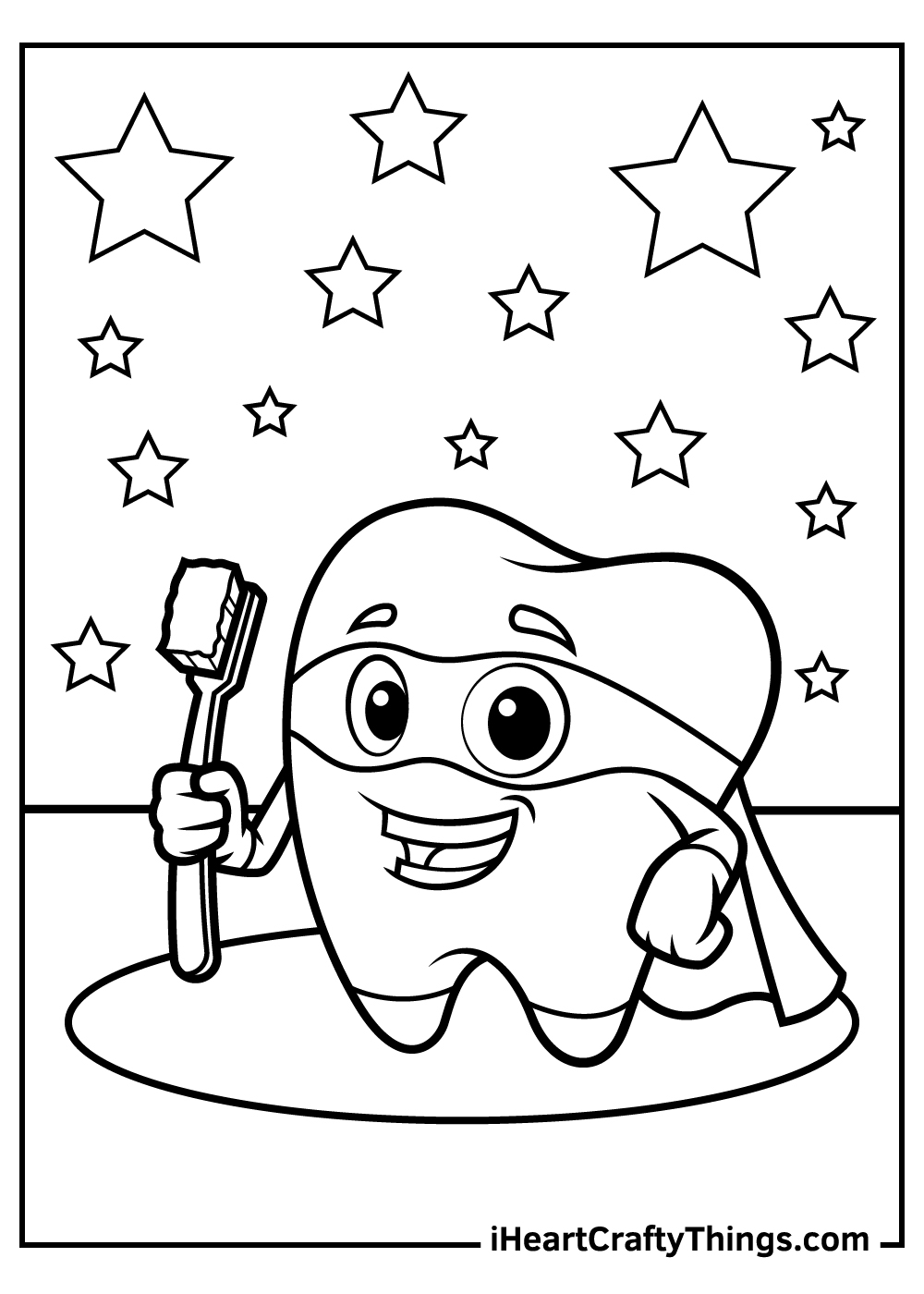Tooth Coloring Pages Updated 2021 
