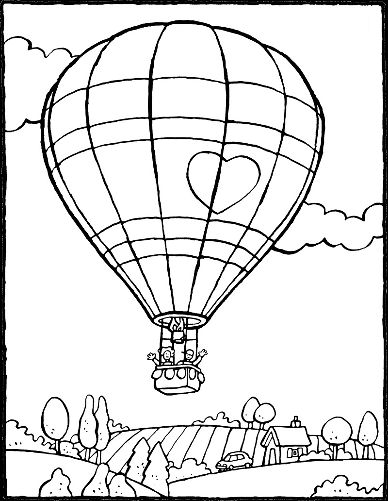 Top 20 Printable Hot Air Balloon Coloring Pages Online Coloring Pages