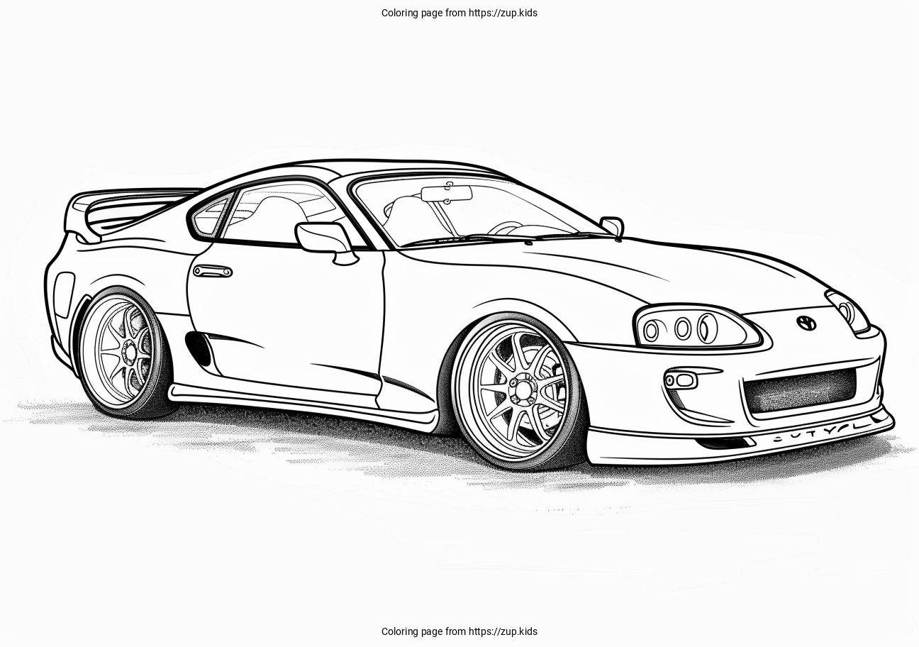 Printable Supra Coloring Pages