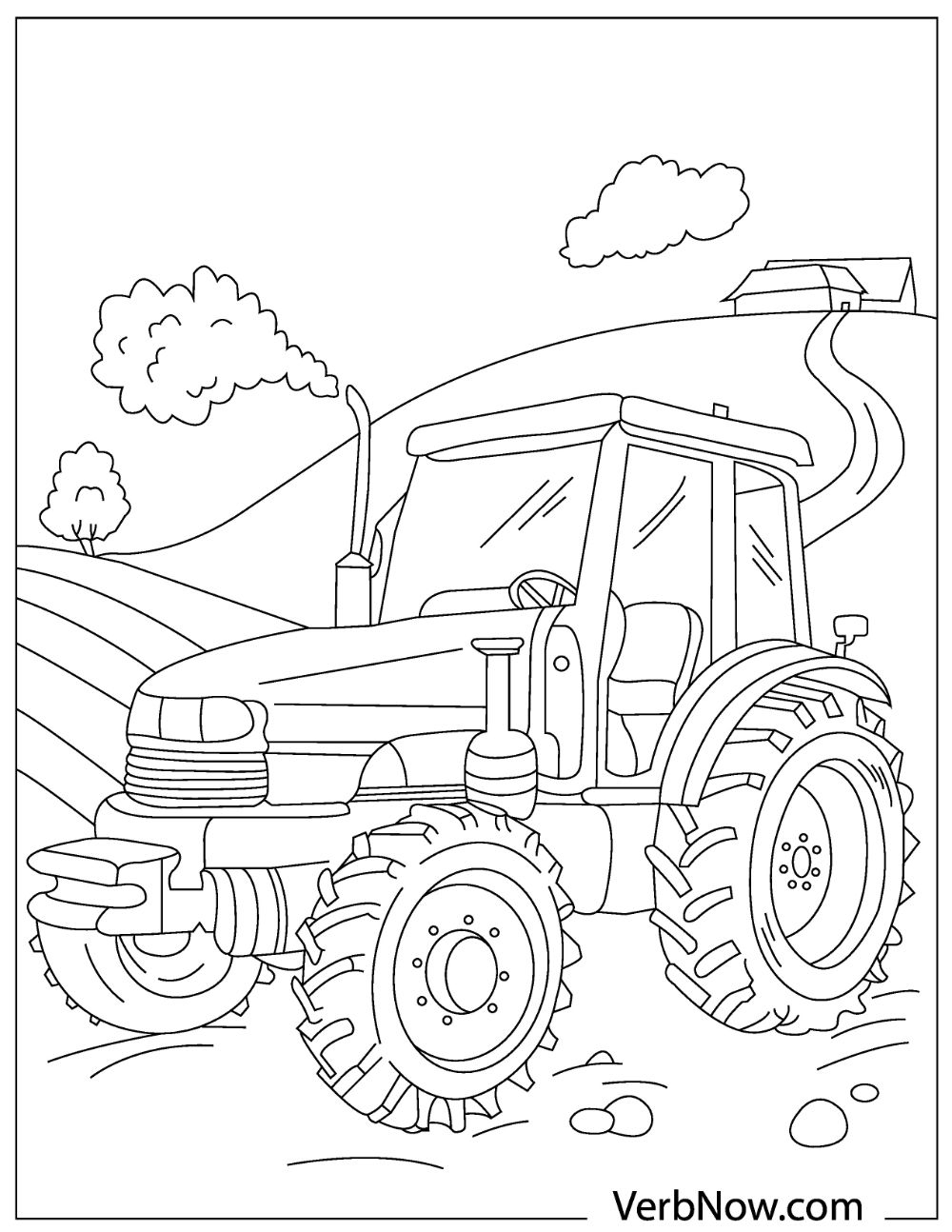 Tractor Printable Coloring Pages