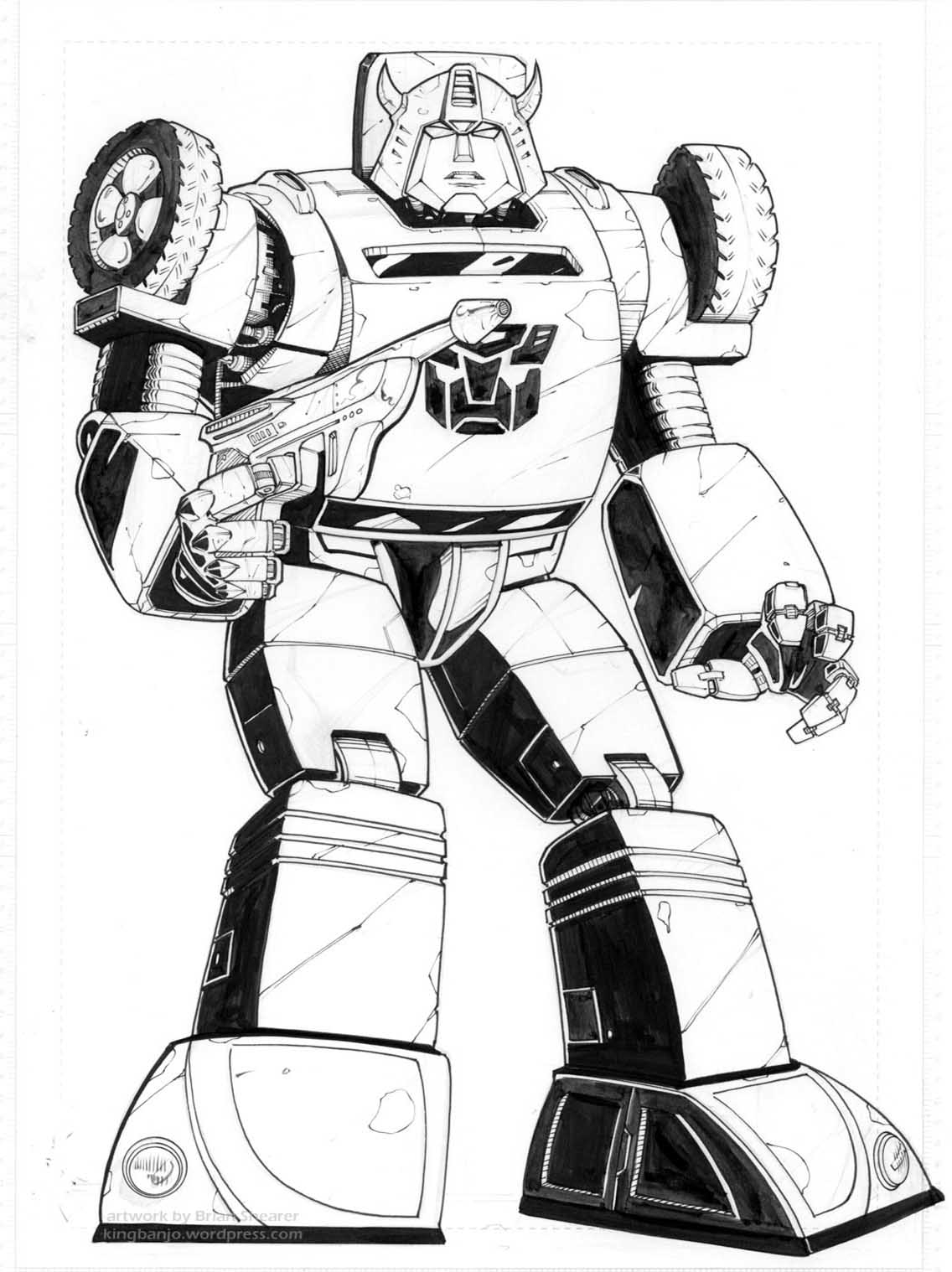 Transformer Coloring Pages Printable