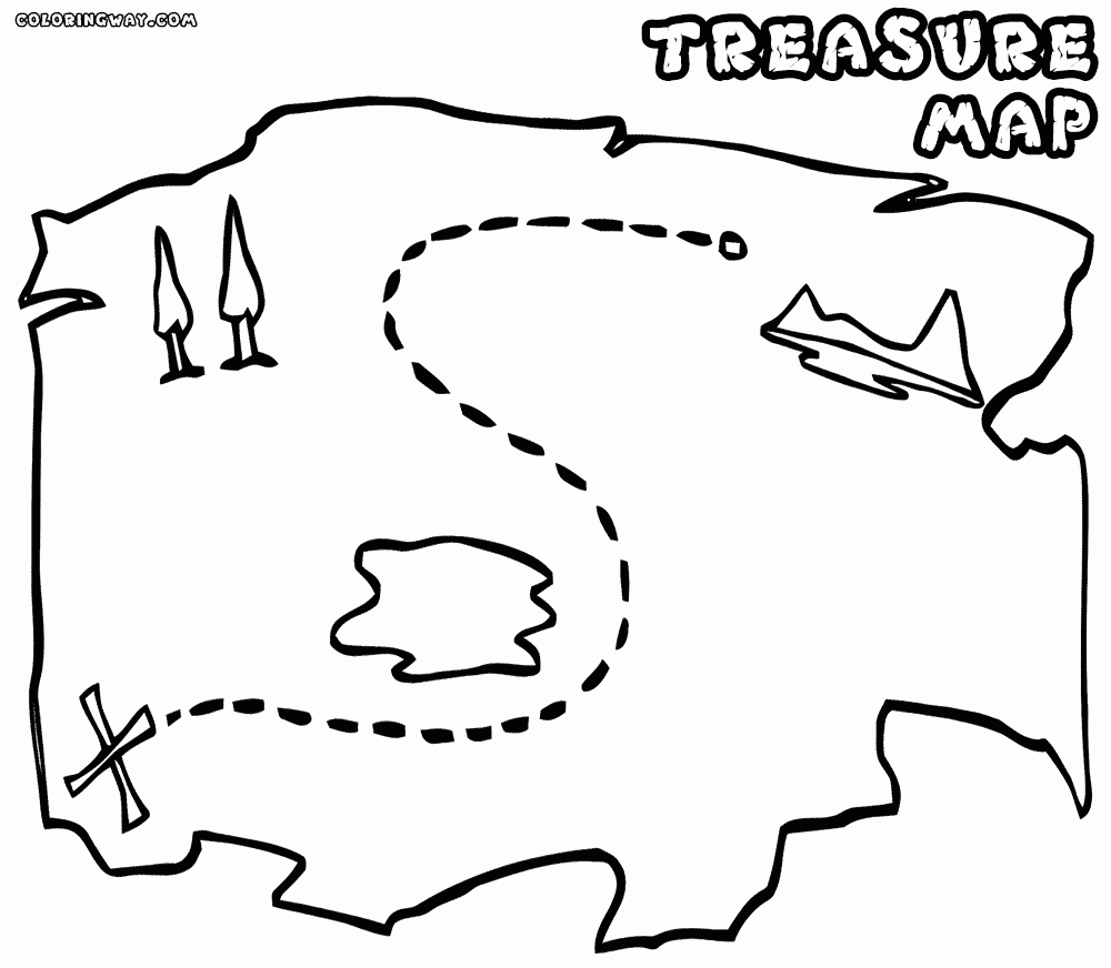 Printable Treasure Map Coloring Pages Printable Treasure Map Coloring Pages