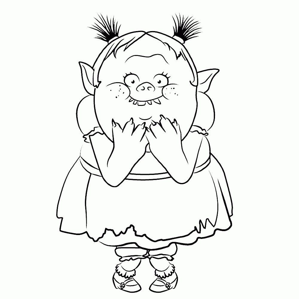 Troll Doll Coloring Pages Troll Doll Coloring Pages