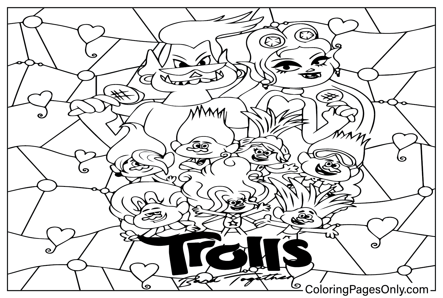 Trolls Band Together Color Page Free Printable Coloring Pages Trolls Band Together Color Page Free Printable Coloring Pages