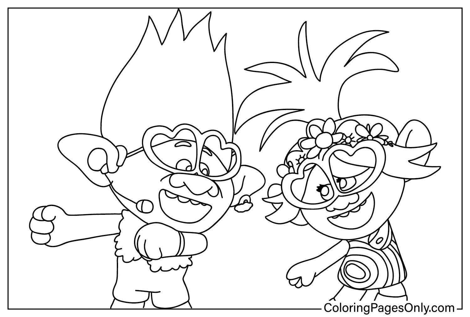 Trolls Band Together Coloring Pages To Download Free Printable