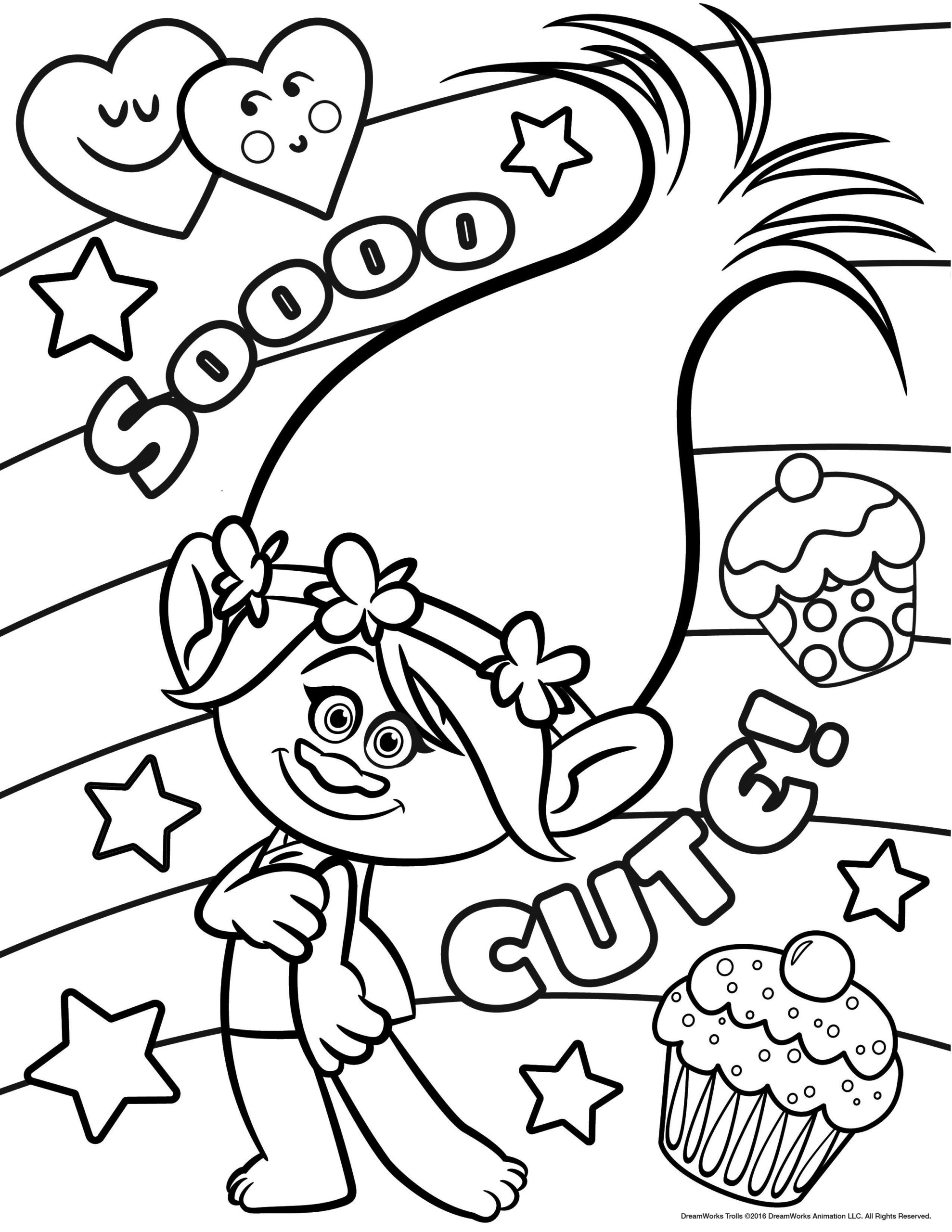 Trolls Coloring Pages Printable Coloring Pages FREE Trolls Coloring Pages Printable Coloring Pages FREE