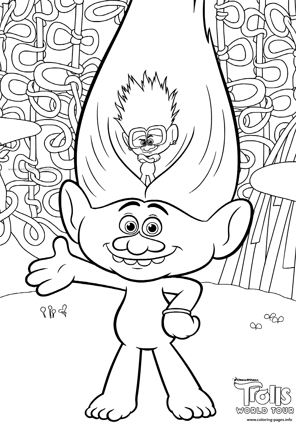 Trolls Movie Printable Coloring Pages Trolls Movie Printable Coloring Pages