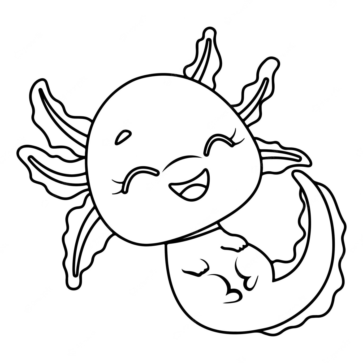Free Printable Axolotl Coloring Pages Free Printable Axolotl Coloring Pages