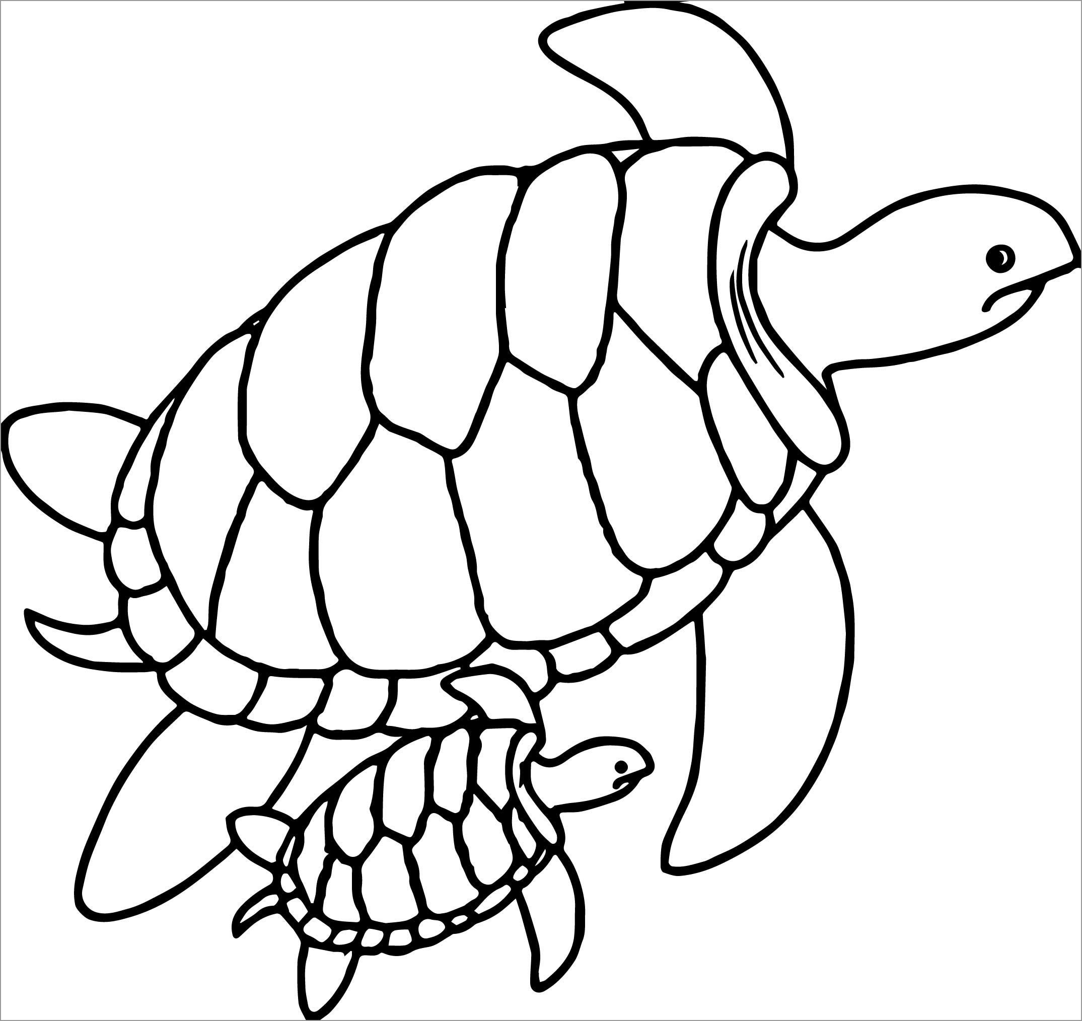 Turtle Coloring Pages ColoringBay Turtle Coloring Pages ColoringBay