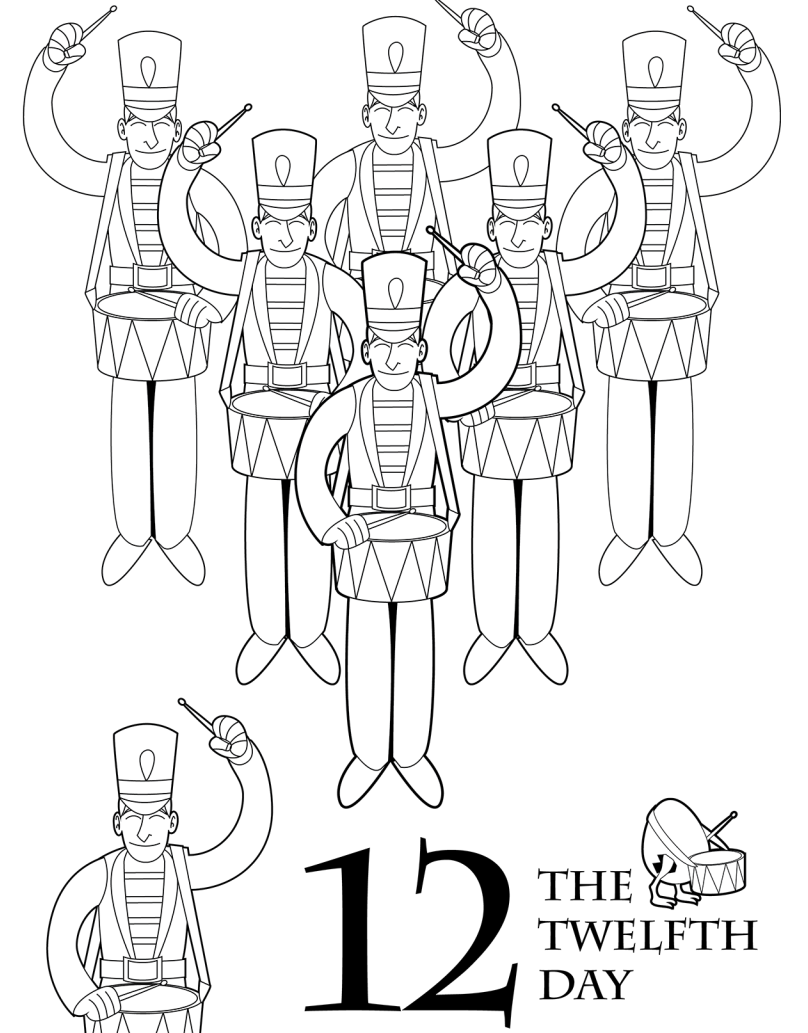 Twelve Days Of Christmas Coloring Pages Free At GetColorings Free Twelve Days Of Christmas Coloring Pages Free At GetColorings Free