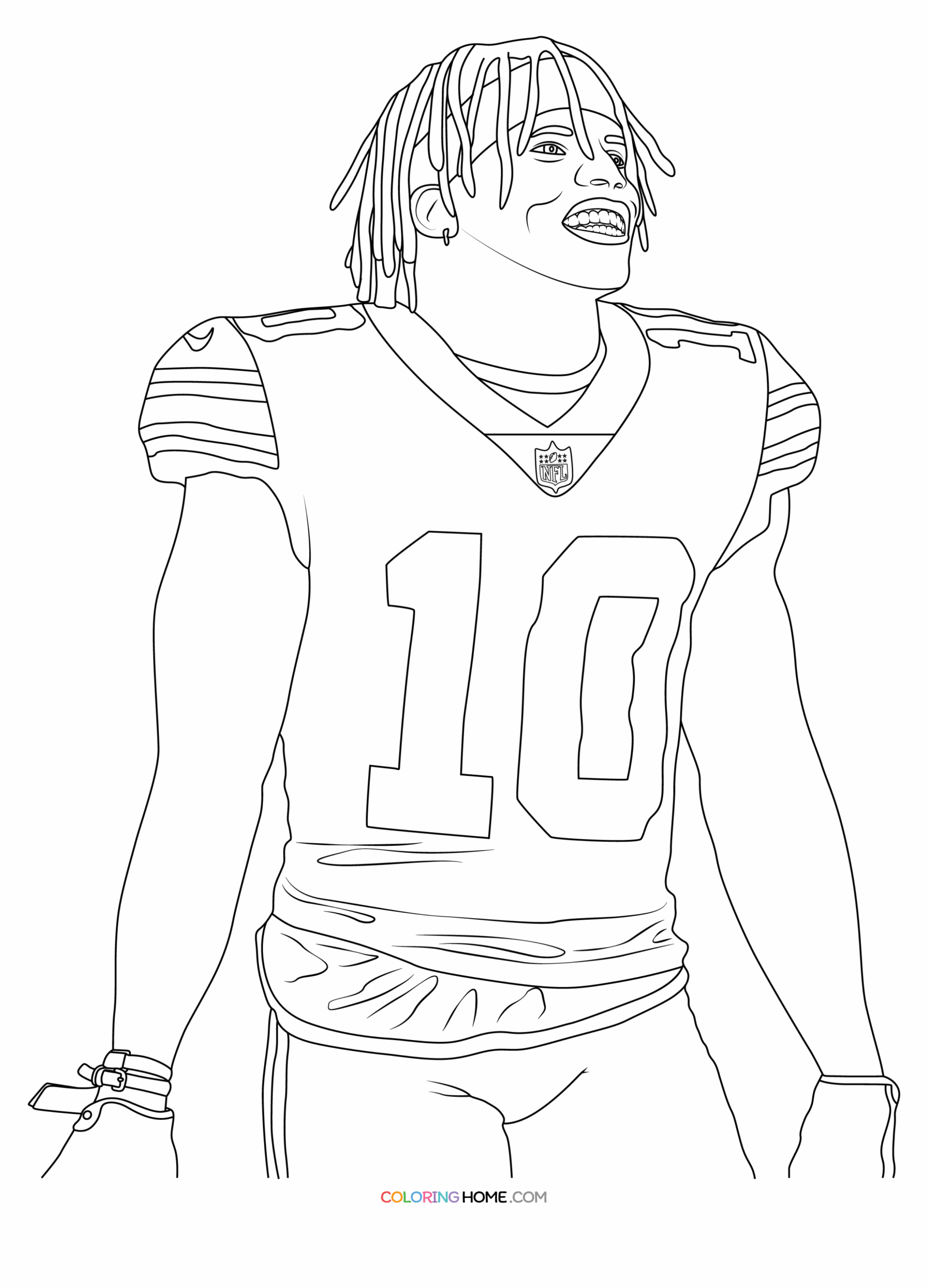 Tyreek Hill Coloring Page Coloring Home Tyreek Hill Coloring Page Coloring Home