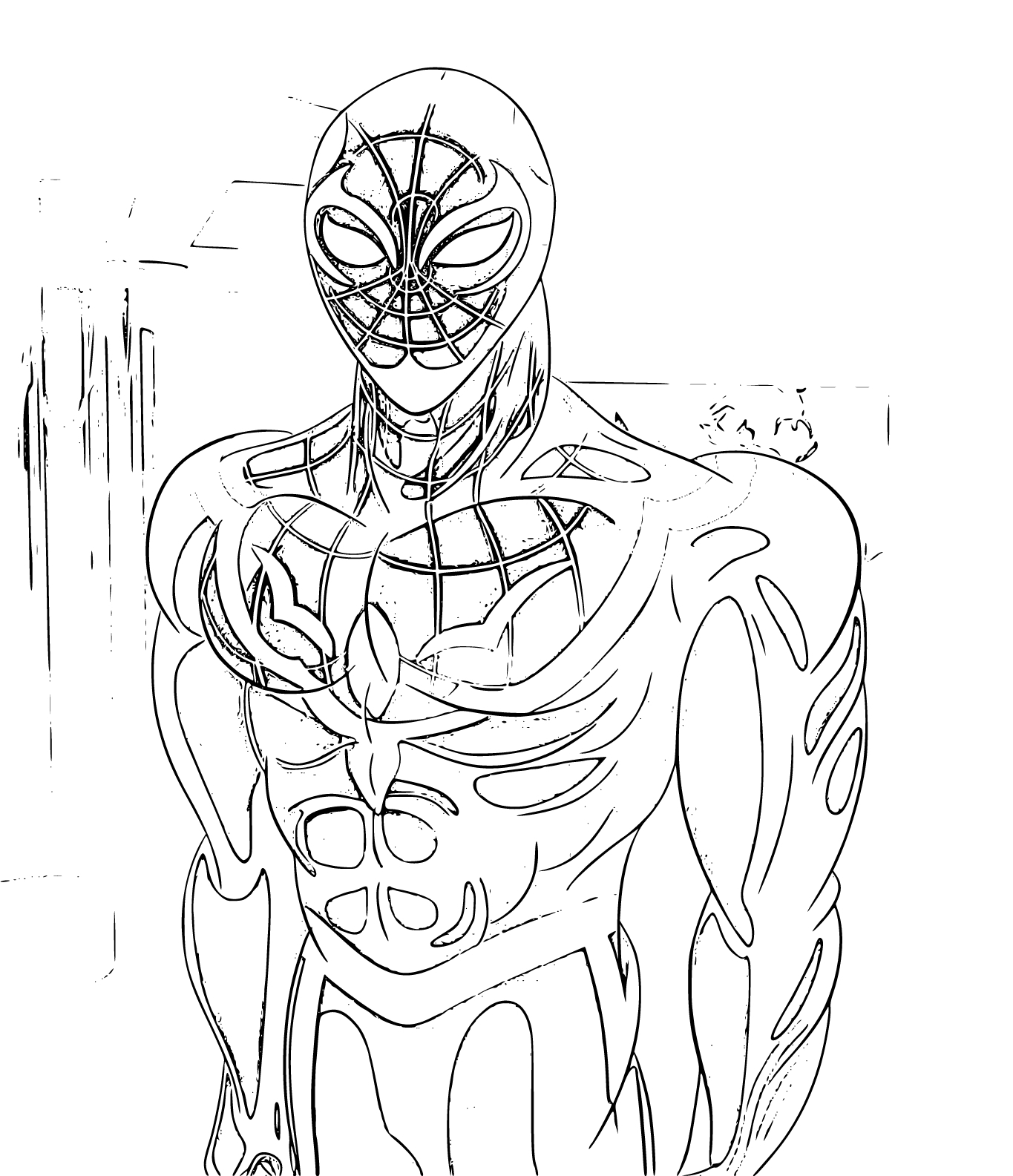 Ultimate Spiderman Miles Morales Coloring Pages 9 Printable Sheets