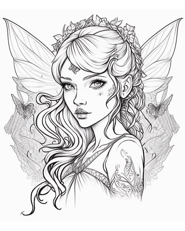 Free Printable Fairy Coloring Pages Free Printable Fairy Coloring Pages