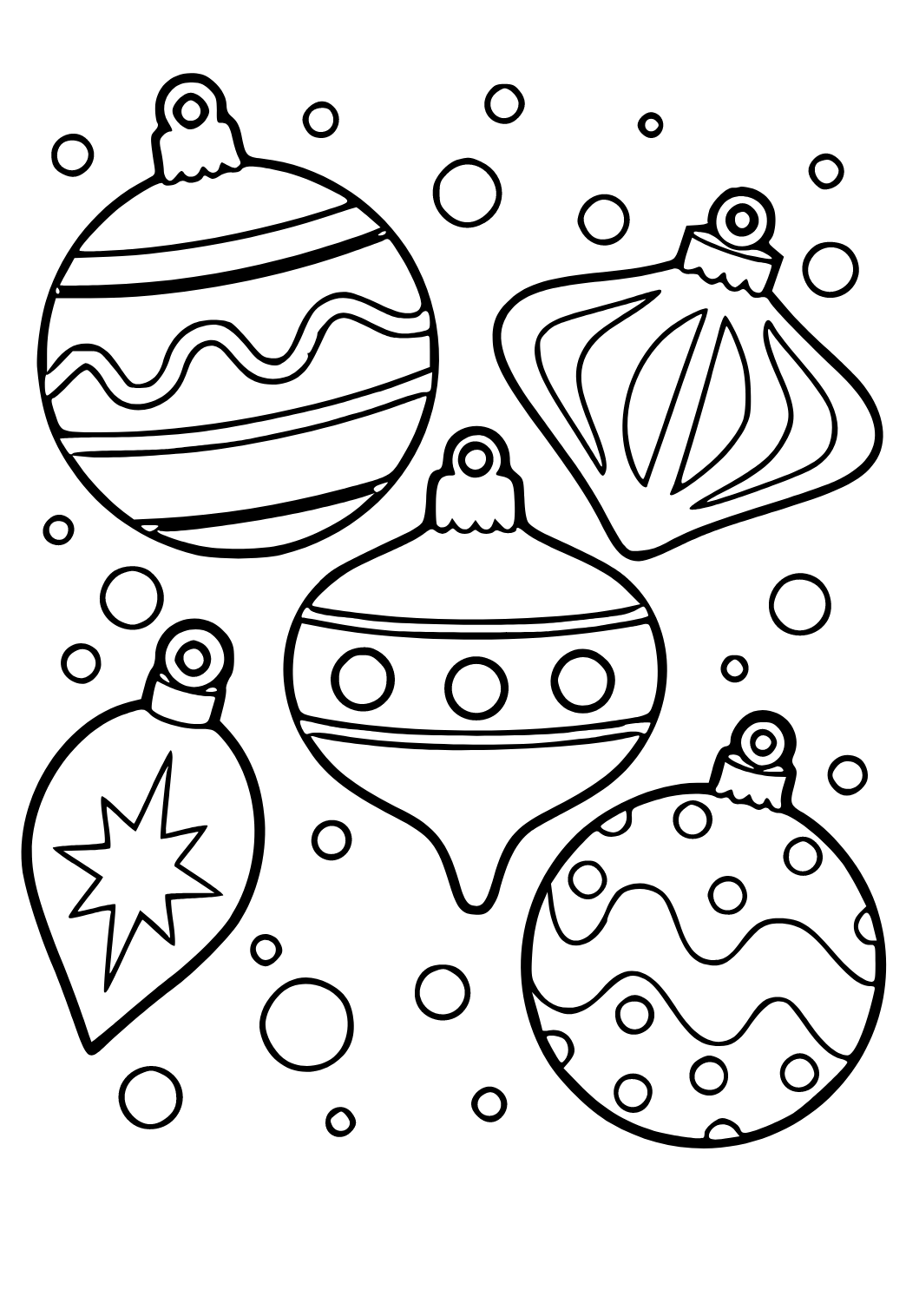 Christmas Ornaments Coloring Pages Printable Christmas Ornaments Coloring Pages Printable