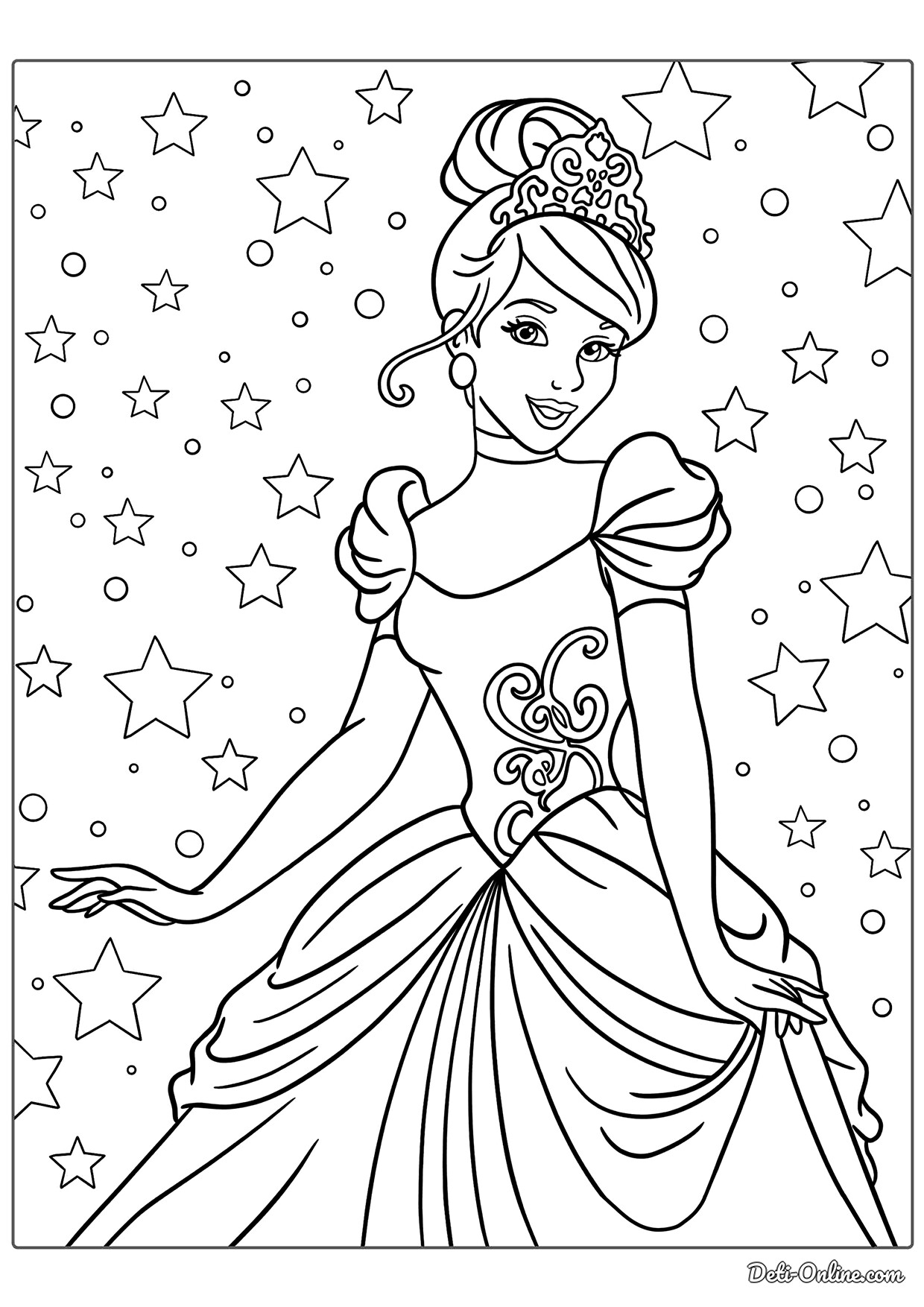 Printable Coloring Pages Cinderella