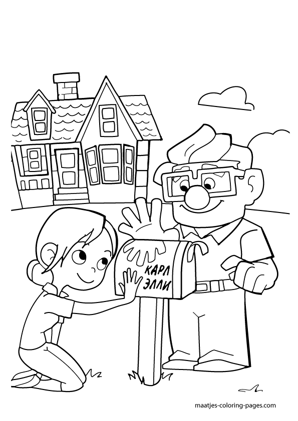 Printable Up House Coloring Pages Printable Up House Coloring Pages