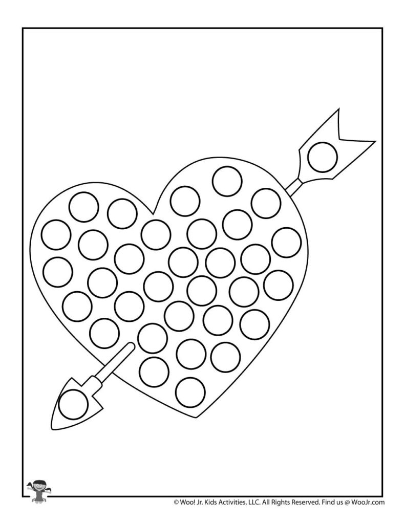 Valentine Dot Coloring Pages Woo Jr Kids Activities Children S Valentine Dot Coloring Pages Woo Jr Kids Activities Children S