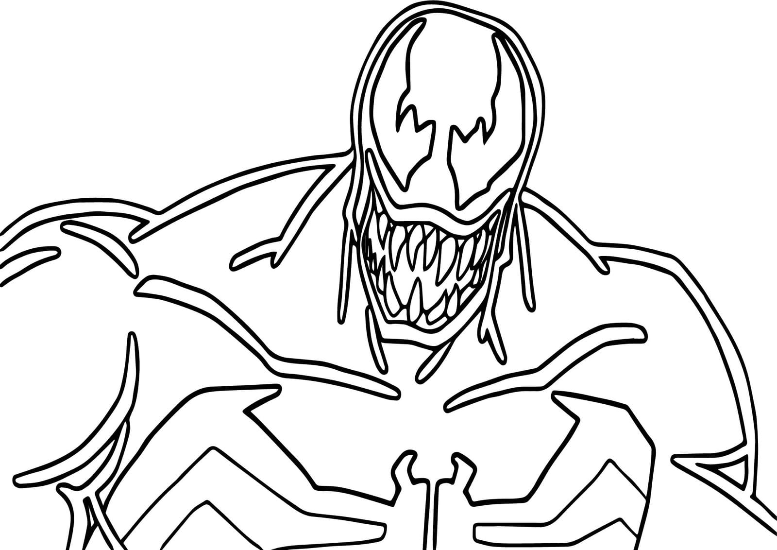 Venom Coloring Pages Printable Venom Coloring Pages Printable