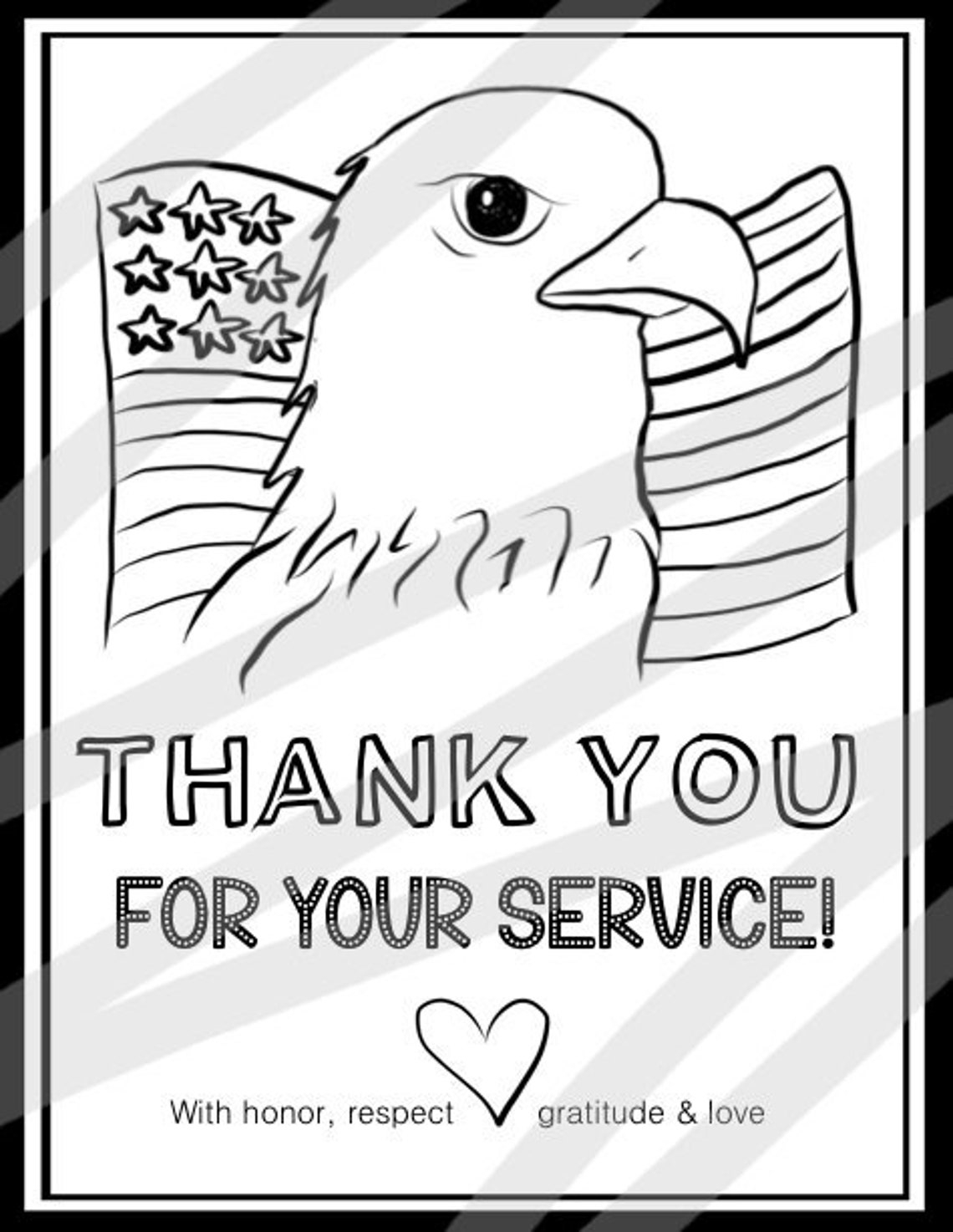 Veterans Coloring Thank Veteran Sheet Printable Crafts Freebies Veterans Coloring Thank Veteran Sheet Printable Crafts Freebies