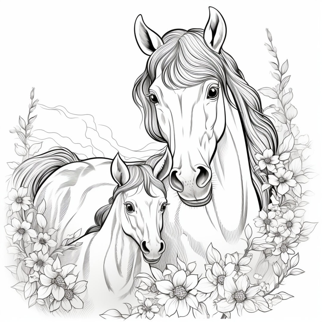 Printable Horse Coloring Pages Printable Horse Coloring Pages