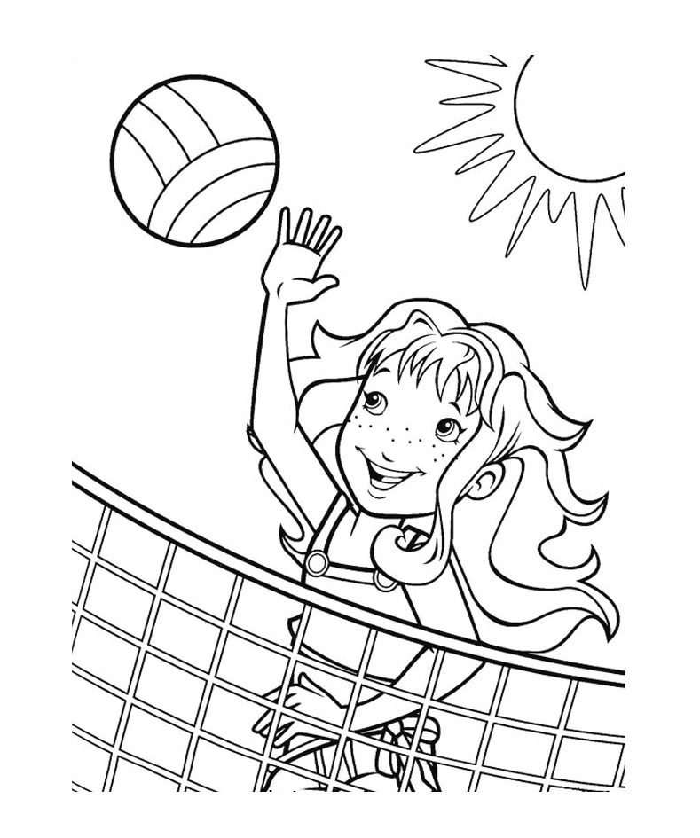 Volleyball Coloring Pages Printable Volleyball Coloring Pages Printable