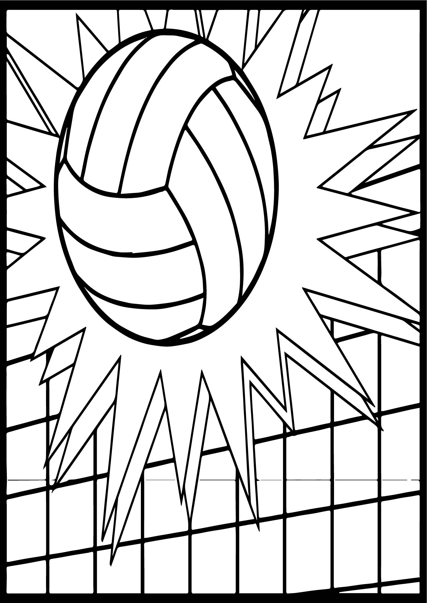 Volleyball Coloring Pages Printable Volleyball Coloring Pages Printable