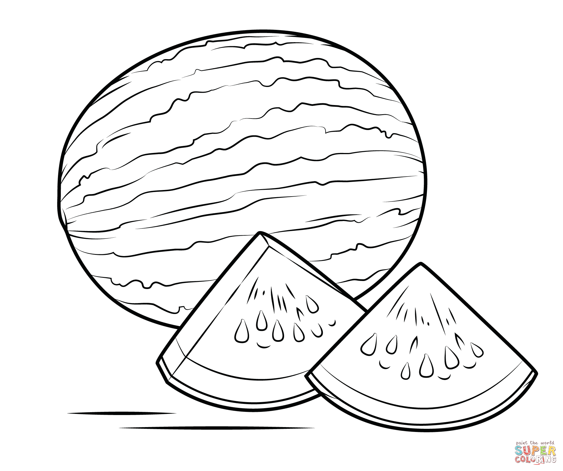 Watermelon Coloring Page Free Printable Coloring Pages Coloring Home Watermelon Coloring Page Free Printable Coloring Pages Coloring Home