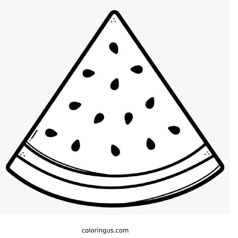 Watermelon Printable Coloring Pages Watermelon Printable Coloring Pages