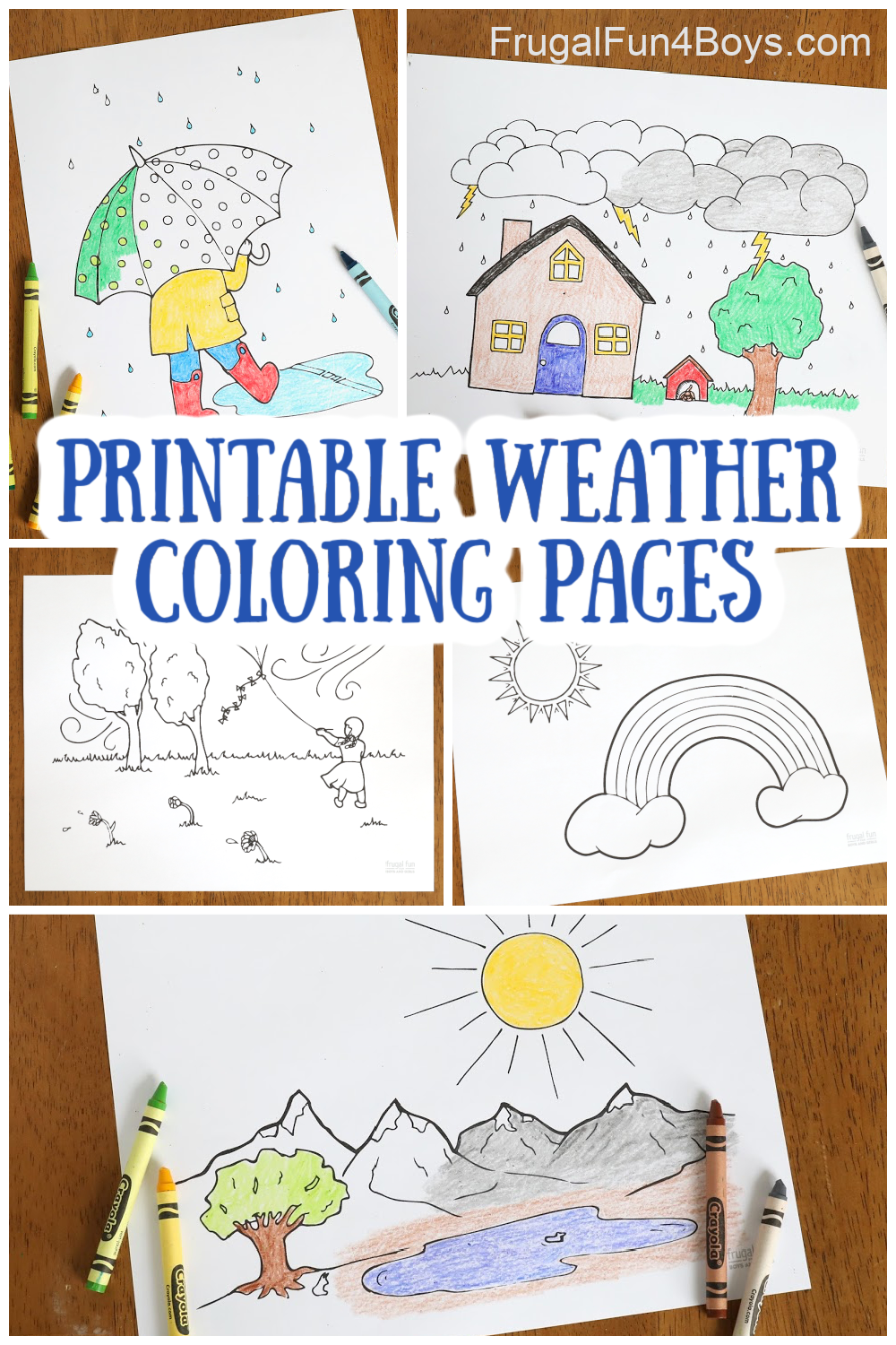 Weather Coloring Pages Frugal Fun For Boys And Girls Weather Coloring Pages Frugal Fun For Boys And Girls
