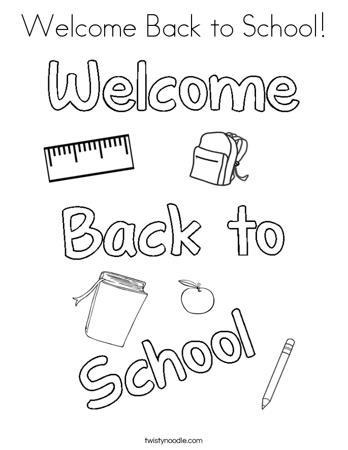 Welcome Back To School Coloring Pages Coloring Home Welcome Back To School Coloring Pages Coloring Home