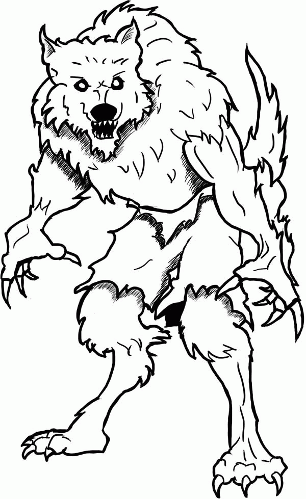 Free Printable Werewolf Coloring Pages