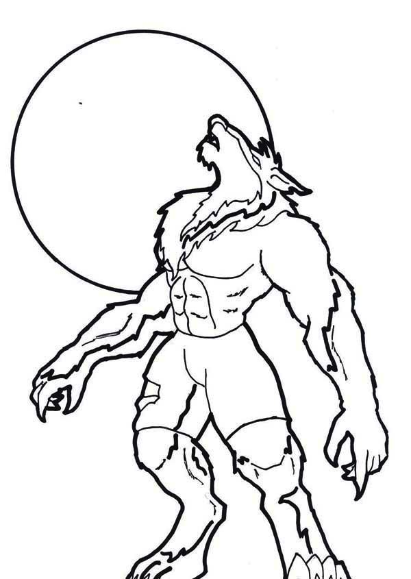 Werewolves Coloring Pages Coloring Home Werewolves Coloring Pages Coloring Home