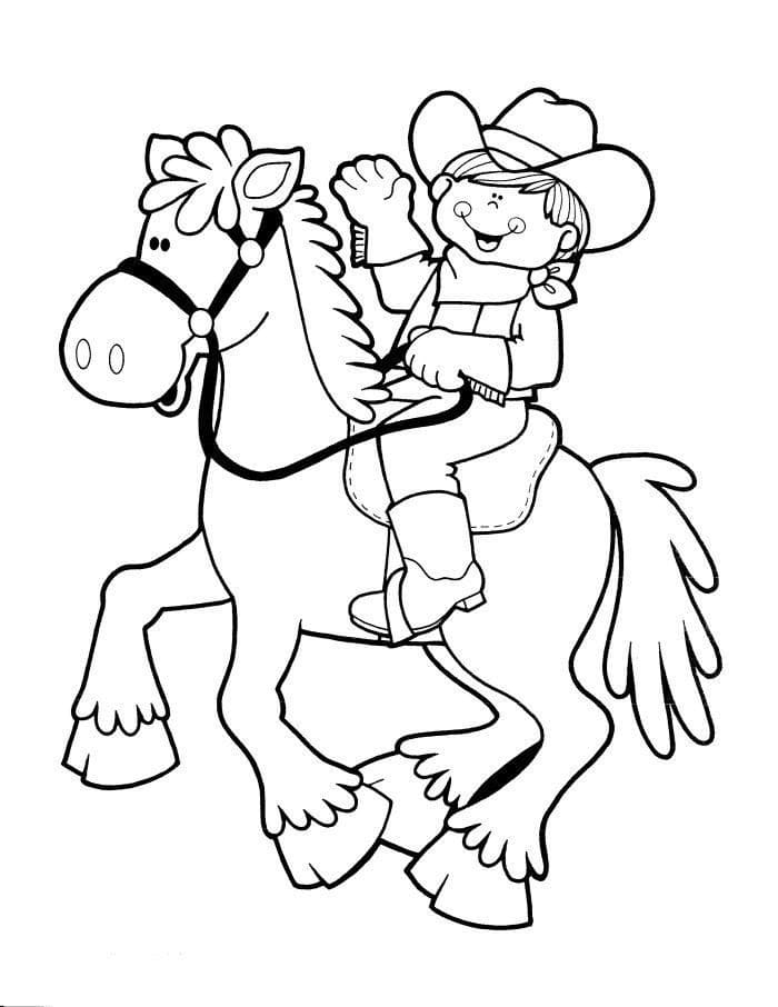 Western Cowboy Coloring Pages Western Cowboy Coloring Pages
