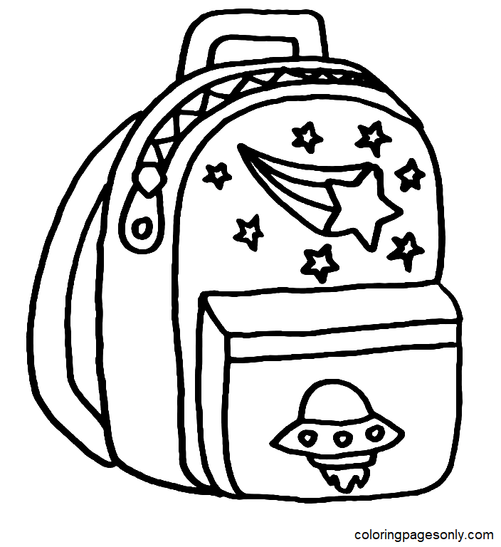 Printable Backpack Coloring Pages Printable Backpack Coloring Pages