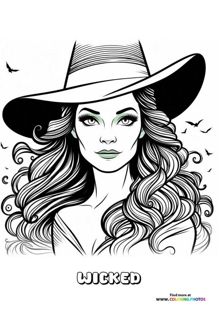 Wicked Coloring Pages For Kids Wicked Coloring Pages For Kids