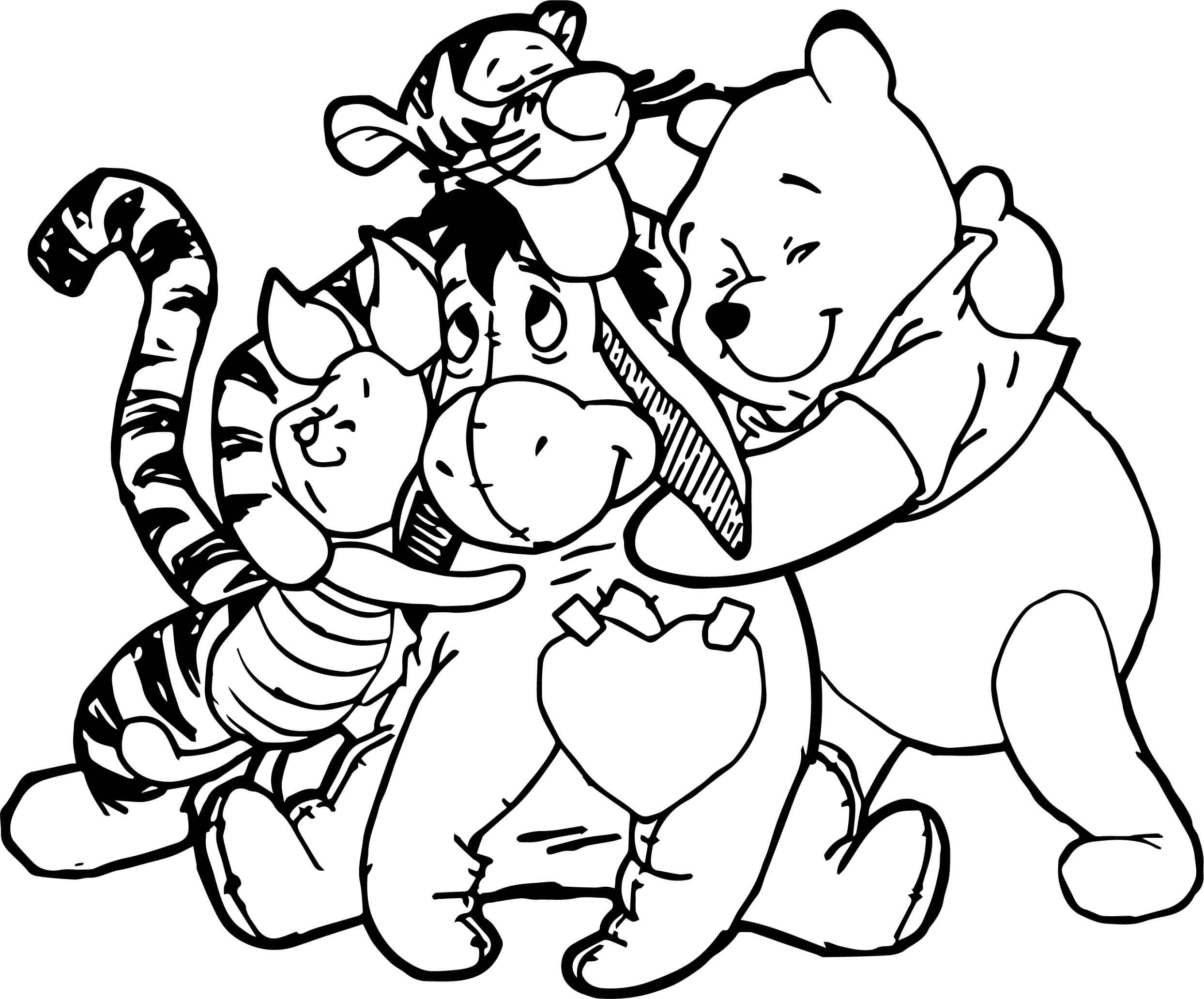 Printable Winnie The Pooh And Friends Coloring Pages Printable Winnie The Pooh And Friends Coloring Pages