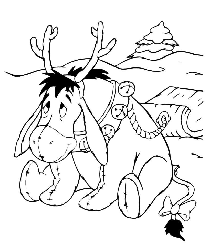 Disney Christmas Coloring Pages Printable Disney Christmas Coloring Pages Printable